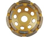 kotouč diamantový brusný dvouřadý, 115x22,2mm, výška segmentů 5mm, počet segmentů 16, EXTOL PREMIUM