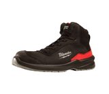 Bezpečnostní obuv, vodoodpudivá kůže nubuk, Milwaukee Flextred™ S3S 1M110133 ESD SC FO SR černá barva (vel.43), 4932493734