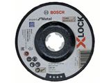 Brusný kotouč na kov pro úhlové brusky se systémem X-LOCK Bosch Expert for Metal - 125 x 6.0 x 22.23 mm, prolomený (2608619259)