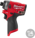 Bezuhlíkový aku multifunkční rázový utahovák Milwaukee M12 FID-0 - 12V, 147Nm, 1.1kg, bez akumulátoru a nabíječky (4933459822)