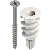 hmoždinka do sádrokartonu SPIRAL, 32 s vrutem, plast