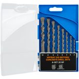 65405608 8-SET 2E BP Sady příklepových vrtáků do betonu s válcovou stopkou
