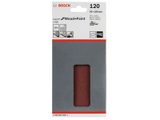 10x Brusný papír do vibrační brusky Bosch C430, 93x186mm, zr.120, 8 otvorů (2608605306)