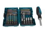 Makita sada bitů 1/4" s ráčnou 44 ks v plastové krabičce STOP