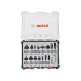 Smíšená sada tvarových fréz s vřetenem Ø 6 mm, 15 ks 15-piece Mixed Application Router Bit Set. 2607017471