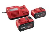 Set rychlonabíječky 12/18V a dvou akumulátorů 8,0Ah 18V FLEX P-Set 18-88 R 533175