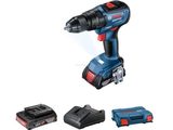 Bezuhlíková aku vrtačka s příklepem Bosch GSB 18V-50 Professional - 2x aku 18V/2.0Ah, 50Nm, 1.1kg, kufr L-CASE (06019H5100)