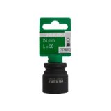 Nástrčný klíč pro rázové utahování s úchytem 1/2" s vnitřním šestihranem, rozměr: 24mm, délka 38 mm