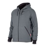 Aku vyhřívaná mikina s kapucí Milwaukee M12 HHGREY4-0 (XL) šedá, bez Aku, 4932480069