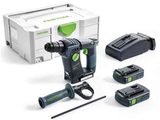 Bezuhlíkové aku vrtací kladivo SDS-plus Festool BHC 18 Li 3,1 I-Compact - 2x aku 18V/3.1Ah, 1.8J, 2.3kg, kufr (575700)