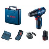 BOSCH GSR 120-LI PROFESSIONAL Aku vrtací šroubovák 2x 12V 2.0Ah + 23dílná sada bitů
