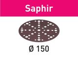 25x Brusný papír - brusivo pro brusky Festool RO 150, ES 150, ETS 150, ETS EC 150, LEX 150, WTS 150, HSK-D 150 (Festool Saphir STF-D150/48 P36 SA/25) 150mm, zr. 36 (575195)