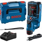 Aku detektor Bosch D-tect 200 C Professional - 1x aku 12V/2.0Ah, 4xAA, 200mm, 0.7kg, kufr L-BOXX 136 (0601081601)