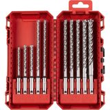 Sada vrtáků Milwaukee SDS-Plus MX4, čtyřbřité do betonu (10 ks) 4932500062 (MI4932500062)