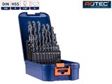 900.0025K:ROTEC Sada 25-ti ks válcovaných vrtáků do kovu HSS-R 1-13 mm po 0,5 mm