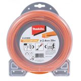 Struna nylonová speciální pro aku stroje 2,4mm, oranžová, 30m Makita E-01806