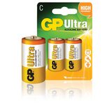 Alkalická baterie GP Ultra LR14 (C), 2 ks v blistru