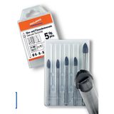 59001 PR-sada vrtáků CRYSTAL na sklo 5 dílů