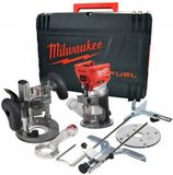 Bezuhlíková aku kombinovaná frézka Milwaukee M18 FTR-0X - 18V, 6.0/6.35mm, 2.1kg, kufr, bez akumulátoru a nabíječky (4933471604)