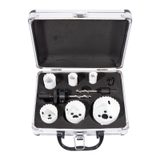 XTLINE Sada vykružovacích bimetalových korunek 9 dílů | 19-57 mm, hliníkový box