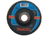 Lamelový brusný kotouč Makita P-65218 - 150x22.2mm, zrnitost K40, na broušení měkké oceli, hliníku, měkkých něžělezných kovů a jejich slitin, plastů, dřeva nebo litiny pro úhlové brusky