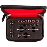 Sada s kompaktní ráčnou 1/4" Milwaukee (39 ks)