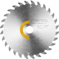 Pilový kotouč na dřevo Festool TS 55 F, TSC 55 K, HK 55 a HKC 55 (Festool HW 160x1,8x20 W28) - 160x1.8x20mm, 28 zubů, kód: 205551