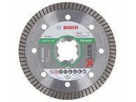 Diamantový kotouč na tvrdou dlažbu, kámen, obklady, keramiku pro úhlové brusky se systémem X-LOCK Bosch Best for Ceramic Extra Clean Turbo, pr. 115 x 22.23 x 1.4 / 7 mm (2608615131)