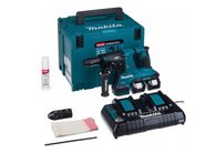 Bezuhlíkové aku vrtací kladivo SDS-plus Makita DHR281PT2J - 2x aku 18V/5.0Ah, 2.8J, 5.1kg, kufr