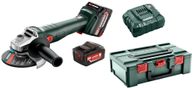 W 18 L 9-125 aku úhlová bruska 18V LiIon 2x4Ah Metabox 602247510