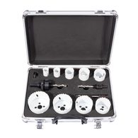 XTLINE Sada vykružovacích bimetalových korunek 13 dílů | 19-64 mm, hlinikový box