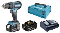 Makita DHP485SFJ Aku bezuhlíkový příklepový šroubovák Li-ion LXT 18V/3,0 Ah,Makpac
