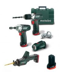 METABO Combo set Powermaxx ASE 10,8 V / 4,0 + 2x 1,5 Ah, BS + SSD + ASE