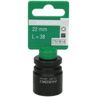 Nástrčný klíč pro rázové utahování s úchytem 1/2" s vnitřním šestihranem 22 mm