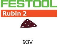 50x Brusný papír - brusivo pro deltabrusky Festool RO 90 DX, DELTEX a RS 300, RS 3, LRS 93 (Festool Rubin 2 STF V93/6 P80 RU2/50) 93mm, zr. 80 (499163)