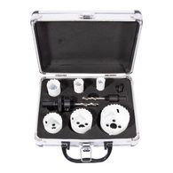 XTLINE Sada vykružovacích bimetalových korunek 9 dílů | 19-57 mm, hliníkový box