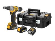 DCF414E2GT AKU nýtovací pistole 6,3mm 18V 2x 1,7 Ah POWERSTACK v kufru TSTAK