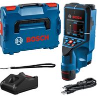 Aku detektor Bosch D-tect 200 C Professional - 1x aku 12V/2.0Ah, 4xAA, 200mm, 0.7kg, kufr L-BOXX 136 (0601081601)