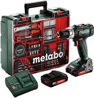 BS 18 L SET (602321870) AKUMULÁTOROVÝ VRTACÍ ŠROUBOVÁK 18V 2X2AH LI-POWER; NABÍJEČKA SC 30; PLASTOVÝ KUFR; MOBILNÍ DÍLNA