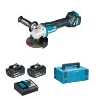 DGA511RFJ aku úhlová bruska s regulací 125mm LiIon LXT 18V 2x3Ah Makpac