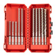 Vrtáky čtyřbřité pr. 5 -12 mm Milwaukee SDS-Plus MX4 Set (Sada 10 ks)