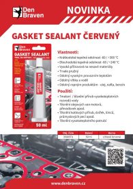 Gasket sealant červený 50 ml, tuba v blistru