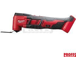 Aku Multifunkční nářadí - oscilační bruska Milwaukee M18 BMT-0 - 18V, 1.7kg, aku multibruska bez akumulátoru a nabíječky (4933446203)