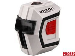 laser liniový, křížový samonivelační 1H1V, přesnost 0,5mm/m, rozsah laseru : 10m, EXTOL PREMIUM