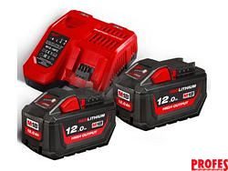 Sada nabíječky a akumulátoru M18 HNRG-122 Milwaukee - 2x aku 18V/12.0Ah + nabíječka
