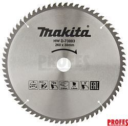 Makita D-73003 pilový kotouč na hliník 260x30x70T TCT