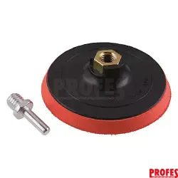 Unašeč - suchý zip Ø 125 mm, závit M14 + stopka