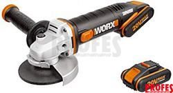 WX803 - Aku úhlová bruska Li-Ion 20V, 125mm - PowerShare