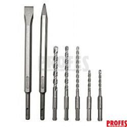 Set Meissel/Bohrer, SDS-plus sada vrtáků/sekáčů SDS-plus obj.č. 368.571