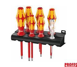 Sada šroubováků 7-dílná Kraftform Plus, izolováno 1000V, zkoušečka napětí, WERA, 006148